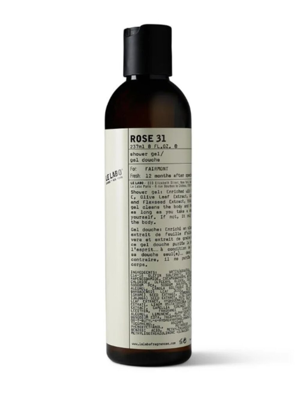 NEW Le Labo Rose 31 Shower Gel 237ml